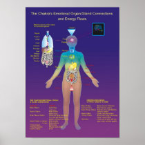The Chakra Organ / Gland and Energy Flow Print