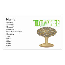 The Champ Is Here Business Card Template