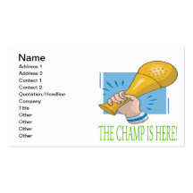 The Champ Is Here Business Cards