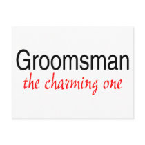 The Charming One (Groomsman) Post Card