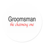 The Charming One (Groomsman) stickers