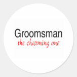 The Charming One (Groomsman) Stickers