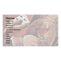 The Cheat With The Ace Of Clubs Detail Business Cards