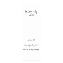 the cherry on top, paia, hi, adriennesaprons@gm... business card template