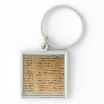 The Chester Beatty Medical Papyrus keychains