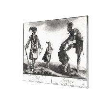 The Chief of the Savages Scalping his Enemy Gallery Wrapped Canvas