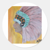 The Chief Round Stickers