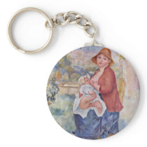 The Child At The Breast (Maternity), Keychain