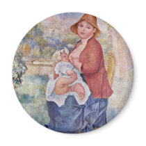 The Child At The Breast (Maternity), Fridge Magnet