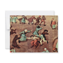 The Children'S Games Detail By Bruegel D. Ä. Piete Custom Announcements