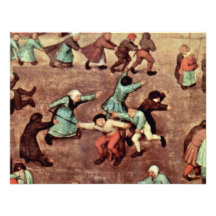 The Children'S Games Detail By Bruegel D. Ä. Piete Custom Announcements