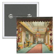 The Chinese Gallery, from 'Views of the Royal Pavi Button