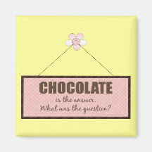 The Chocolate Answer Refrigerator Magnet