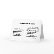 the choice is clear greeting card