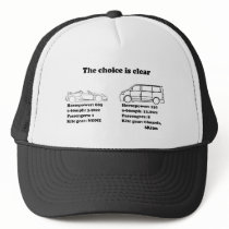 the choice is clear mesh hats