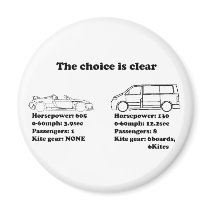 the choice is clear refrigerator magnet
