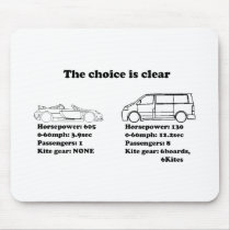 the choice is clear mouse pads