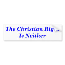 The Christian Right Is Neither Bumper Sticker