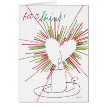 The Christmas Candle Greeting Cards