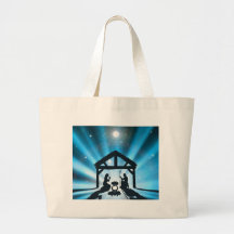 The Christmas Nativity Tote Bags
