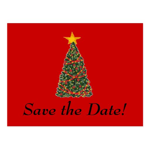 the christmas tree save the date postcard zazzle the christmas tree save the date postcard zazzle