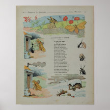 The Cicada and the Ant from the Fables Print