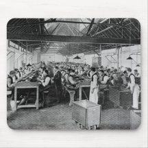 The cigar manufacturing departments mouse pad