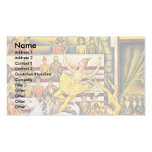 The Circus By Seurat Georges Business Card Templates