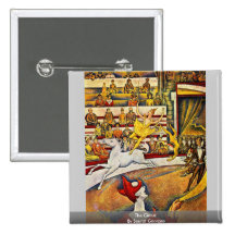 The Circus By Seurat Georges Buttons