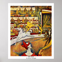 The Circus By Seurat Georges Poster