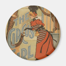The Circus Girl, 'A.H.Canby' Vintage Theatre Refrigerator Magnet