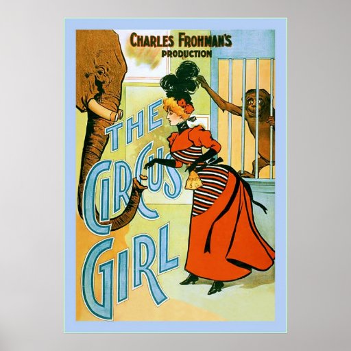 The Circus Girl ~ Vintage Theatre Advertising Posters