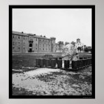 The Citadel in Charleston, SC 1865 Posters