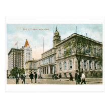 "The City Hall" New York Post Cards