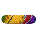 The City II - Abstract Rainbow Streams Custom Skateboard