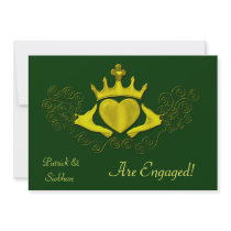 The Claddagh (Gold) Personalized Invites
