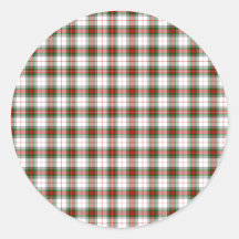 The Clan Steward Tartan - 2 Stickers
