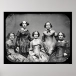 The Clark Sisters Daguerreotype 1845 Posters