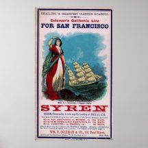 The Clipper Ship - Syren Posters