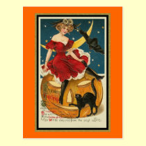 The Clock Striking Midnight postcards