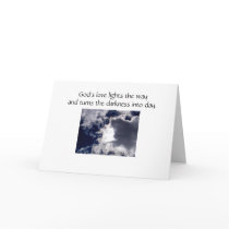 The clouds may cover the sky today - Sympathy Card