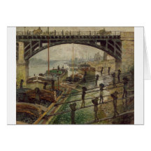 The Coal-Dockers (1875) Greeting Card