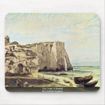 The Coast Of Etretat By Courbet Gustave Mousepad