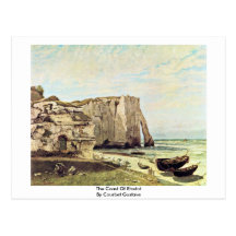 The Coast Of Etretat By Courbet Gustave Postcard