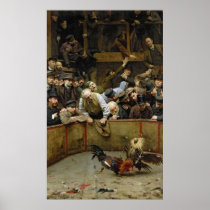 The Cockfight, 1889 Posters