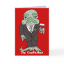 The Codfather Cartoon Fish Custom Greeting Card