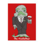 The Codfather Cartoon Fish Custom Postcard