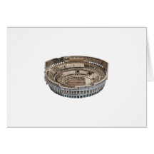 The Colosseum of Rome: 3D Model: Greeting Cards