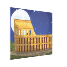 The Colosseum Of Rome Gallery Wrap Canvas