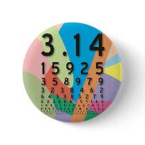 The colourful mathematical constant of Pi Button